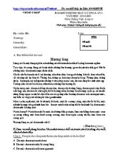 20 Đề kiểm định chất lượng môn Ngữ văn Lớp 6 - Năm học 2010-2011